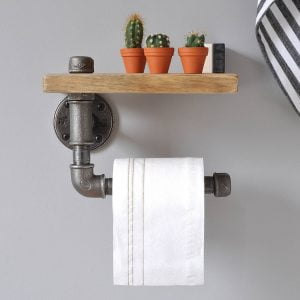 Porte papier toilette mural